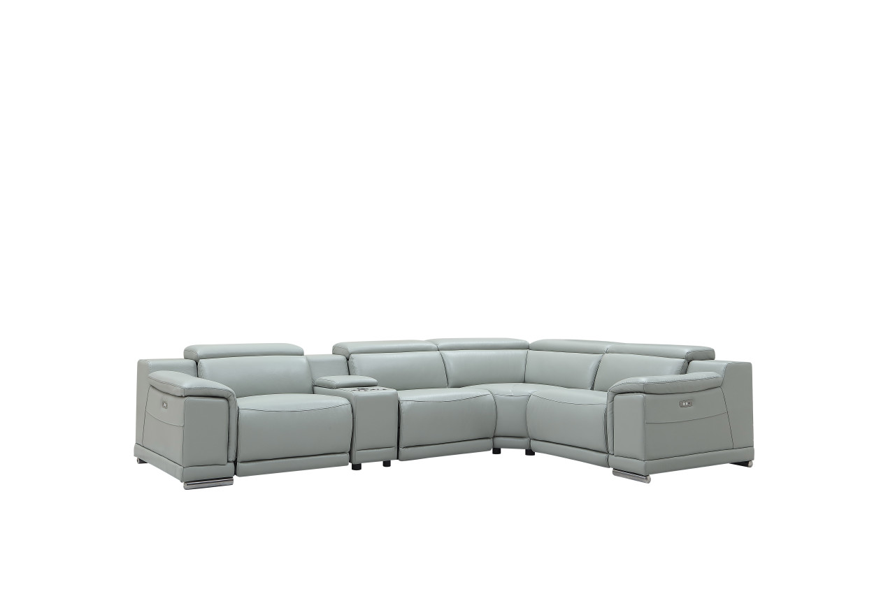 Overnice Modern Leather L-shape Sectional - Click Image to Close