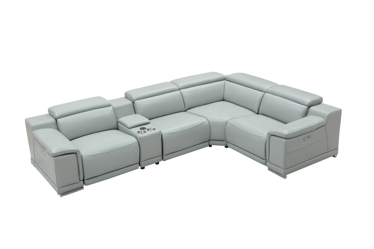 Overnice Modern Leather L-shape Sectional - Click Image to Close