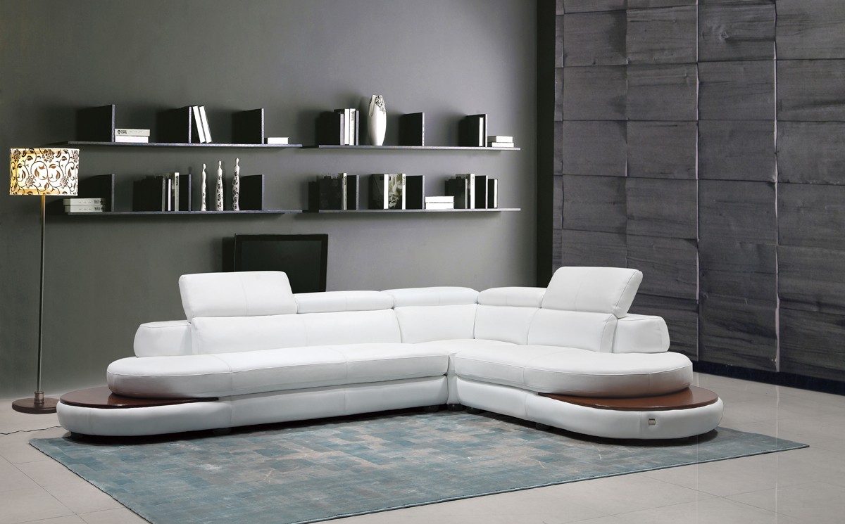 Exclusive 100% Italian Leather Sectional - Click Image to Close