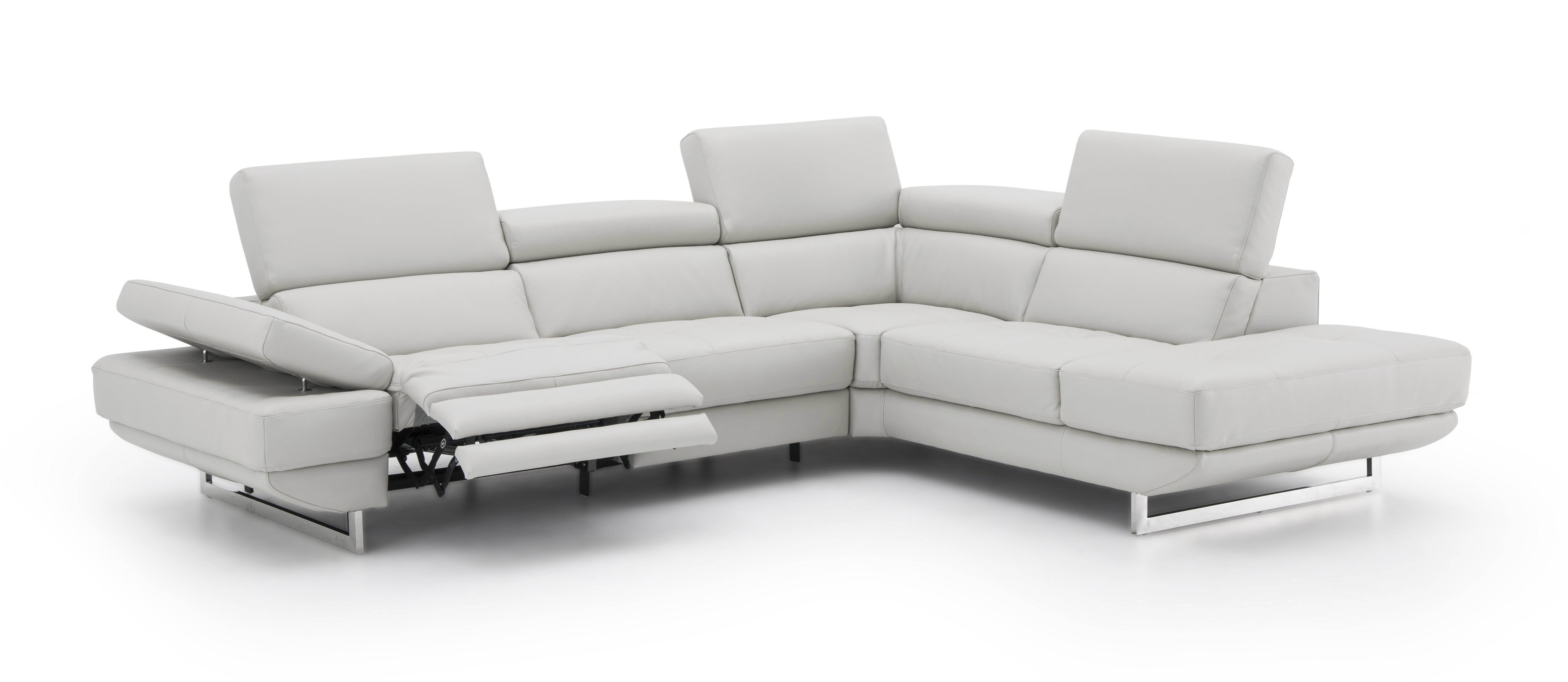 Advanced Adjustable Full Leather Corner Couch - Click Image to Close