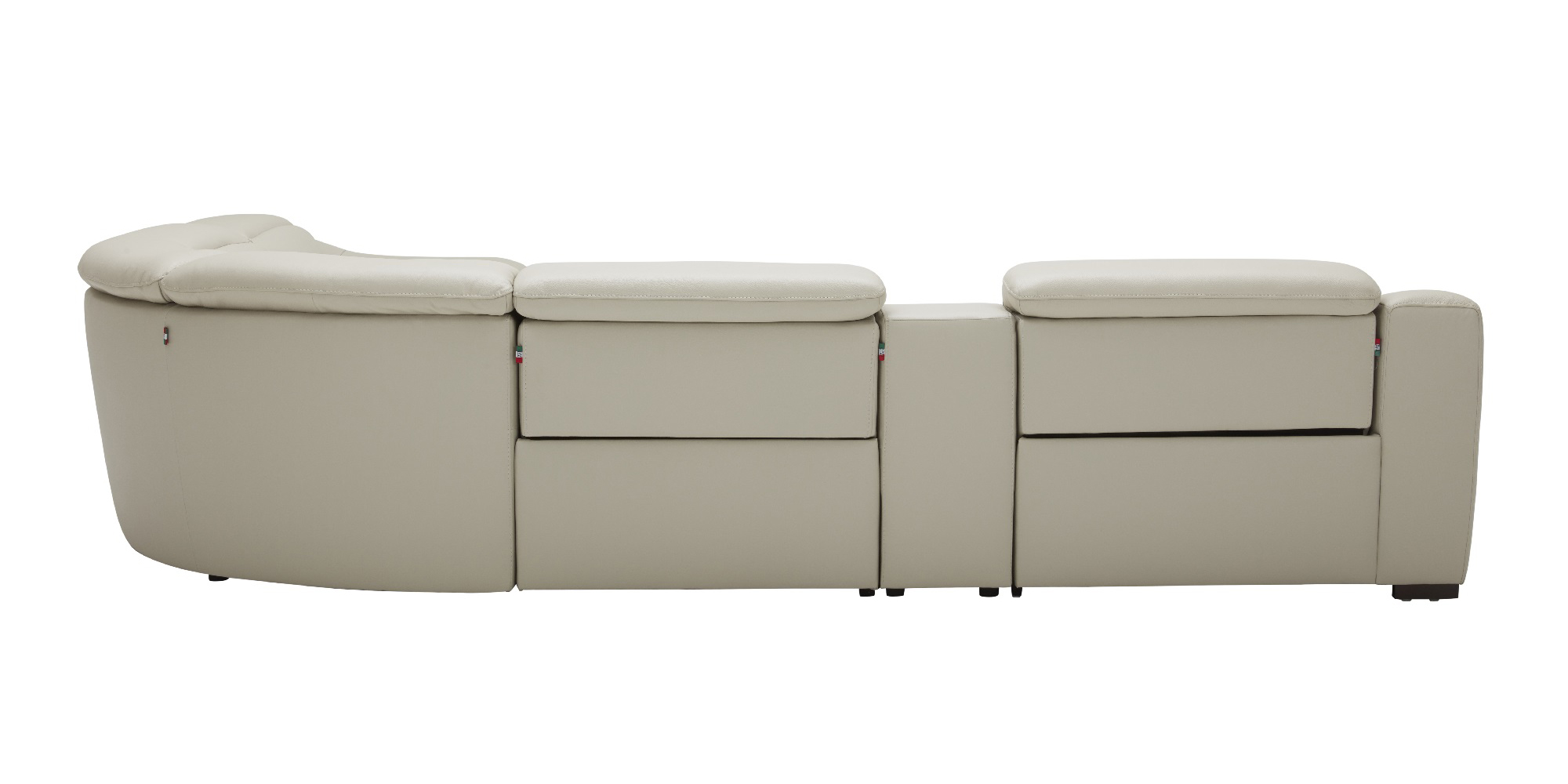 Highclass Italian Leather Sectional Sofa Greensboro North Carolina J&MFurnitureNovaSilver6pc