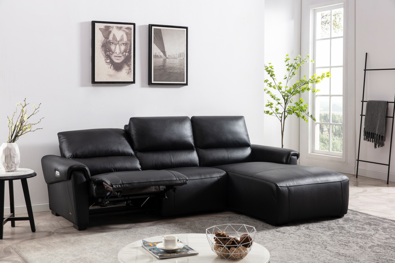 High End Leather Corner Sectional Sofa - Click Image to Close