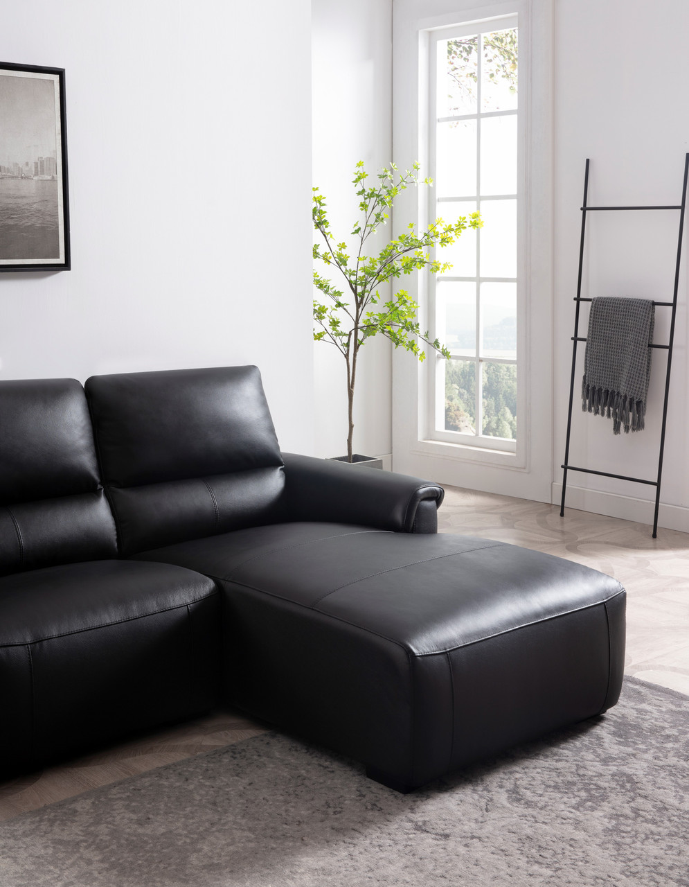 High End Leather Corner Sectional Sofa - Click Image to Close