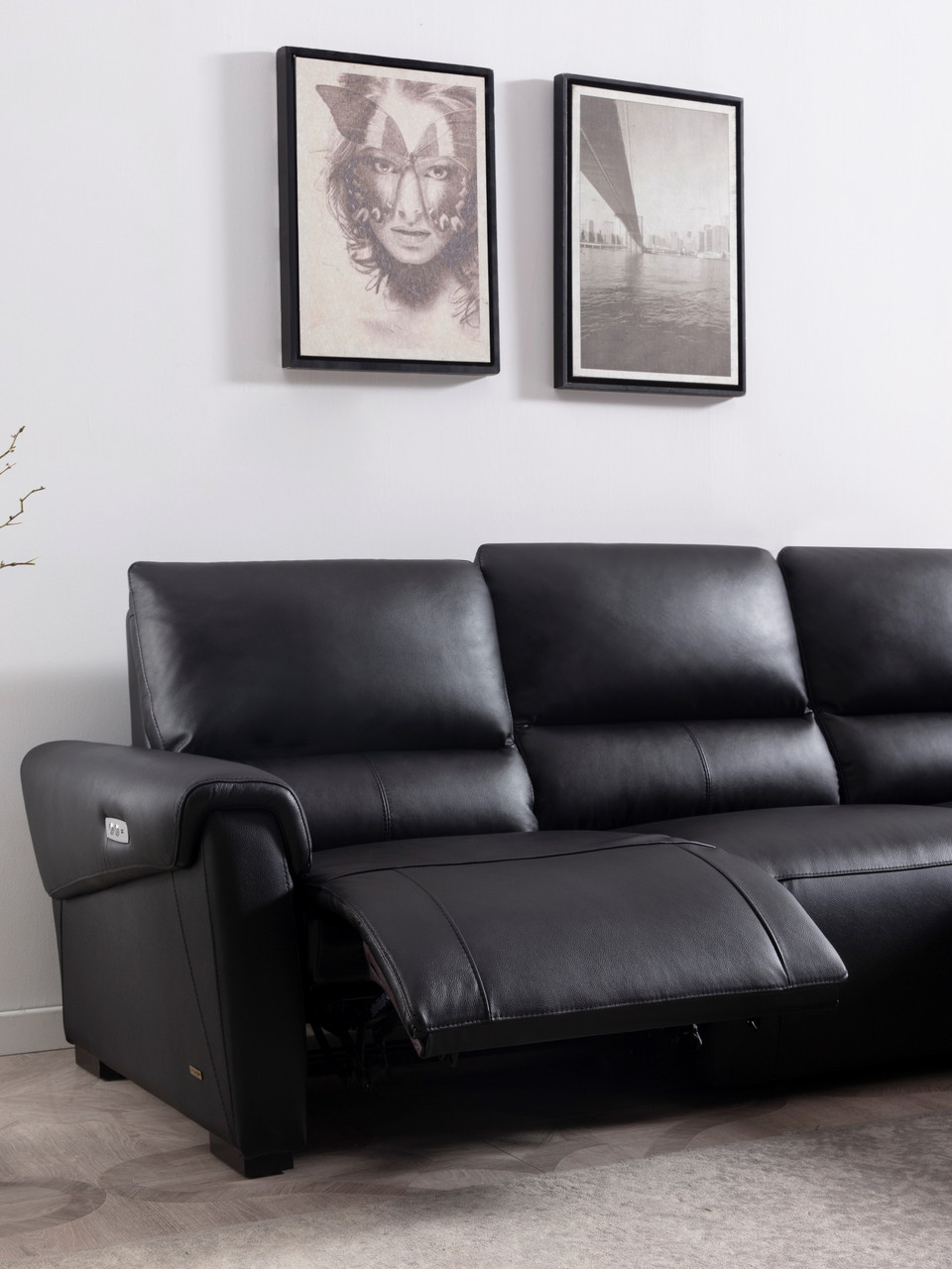 High End Leather Corner Sectional Sofa - Click Image to Close