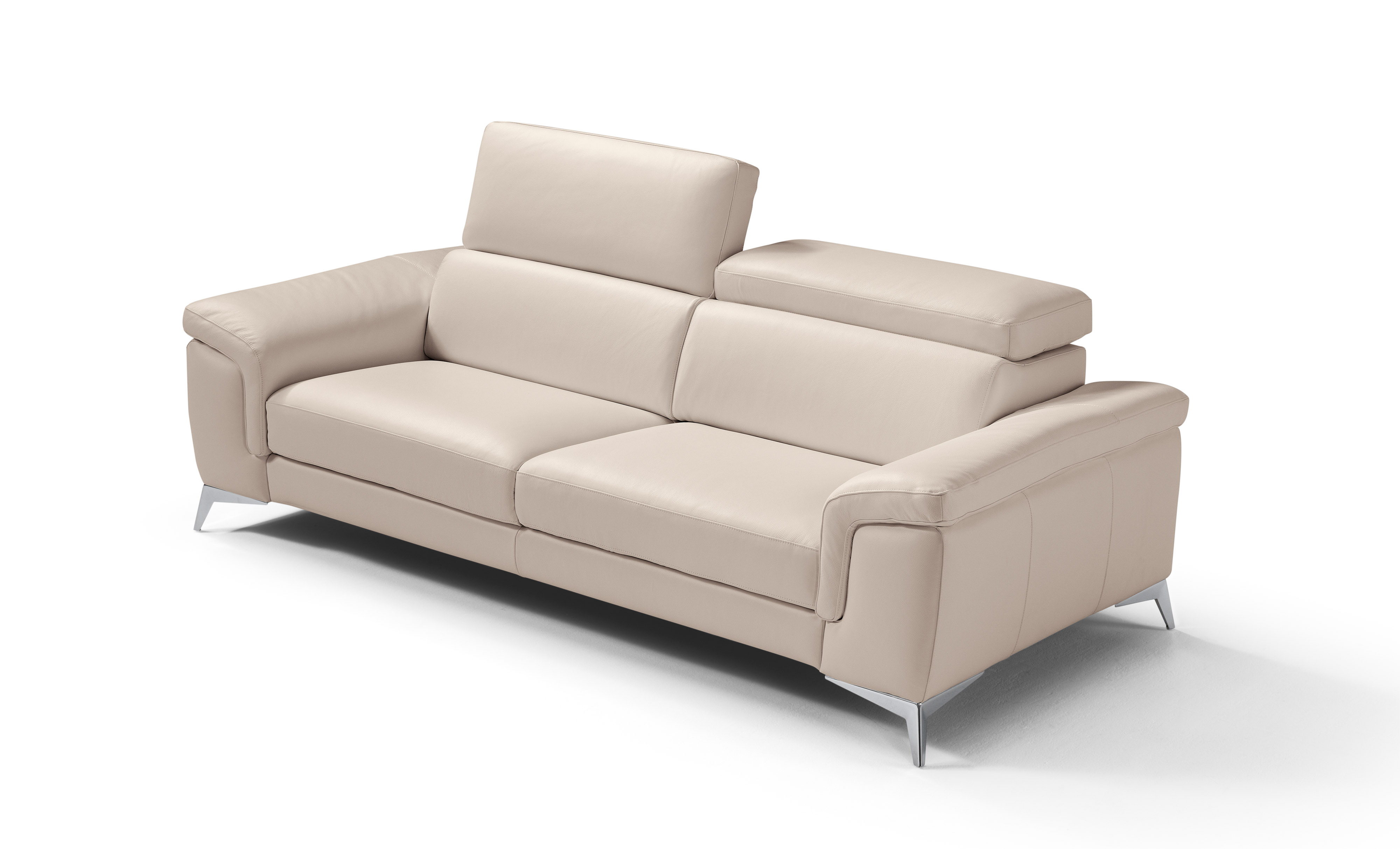 Stylish All Real Leather Sectional - Click Image to Close