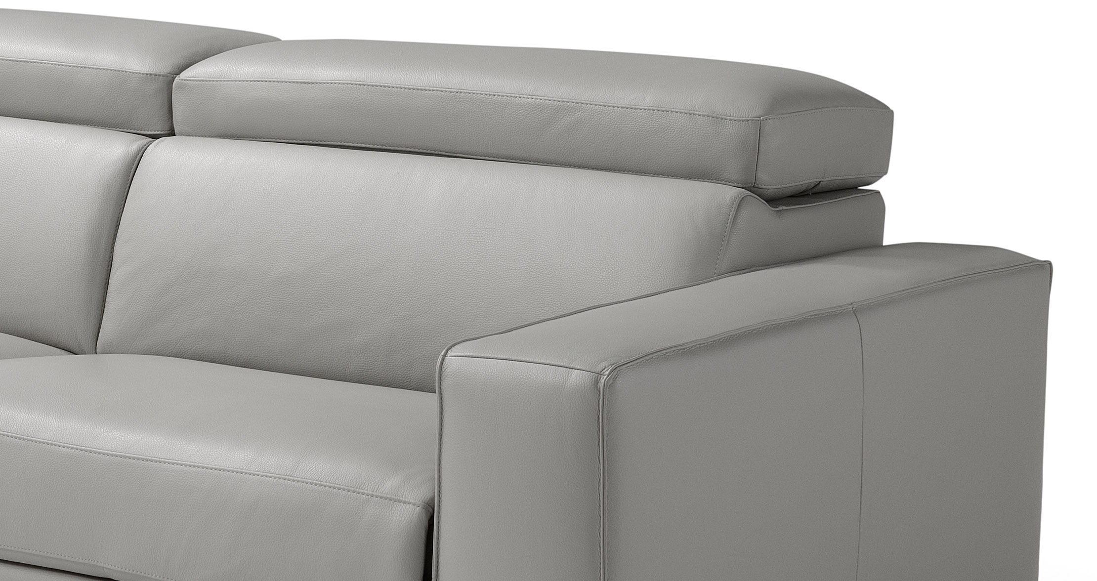 Luxurious Sectional Upholstered in Real Leather - Click Image to Close