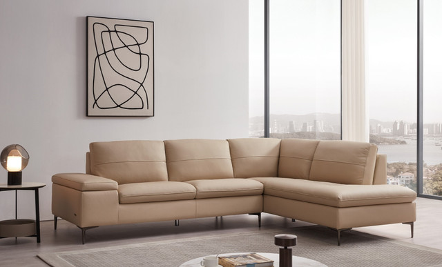 Adjustable Advanced Tufted Designer Leather Sectional - Click Image to Close