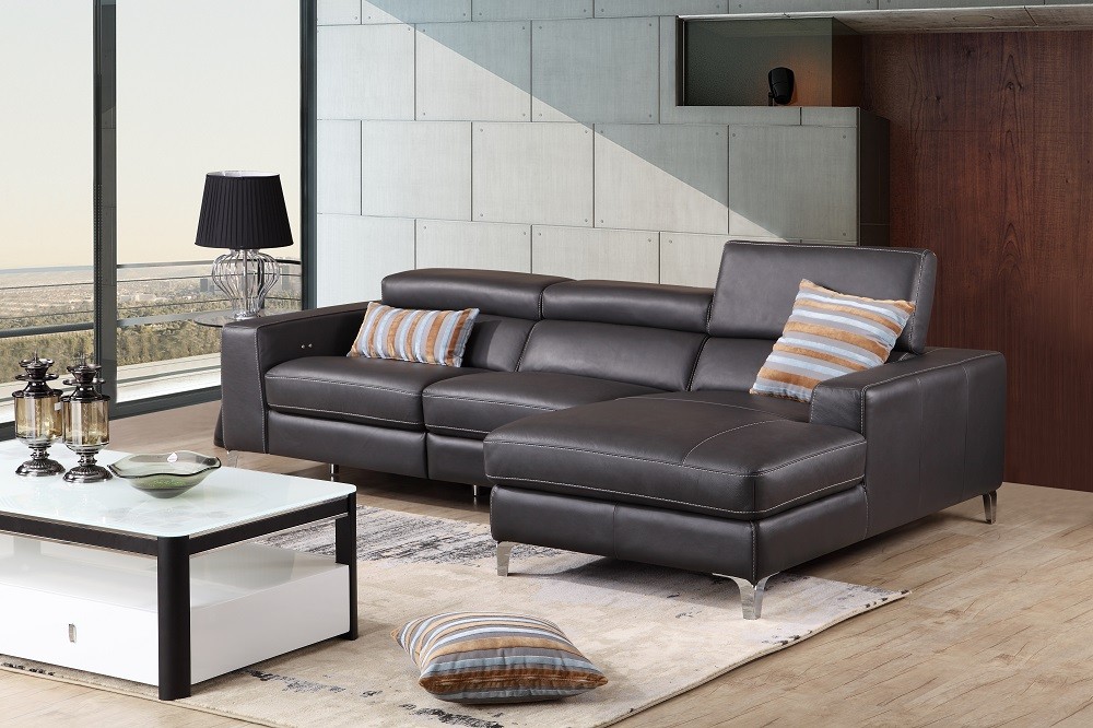 High-class All Italian Leather Sectional Sofa - Click Image to Close