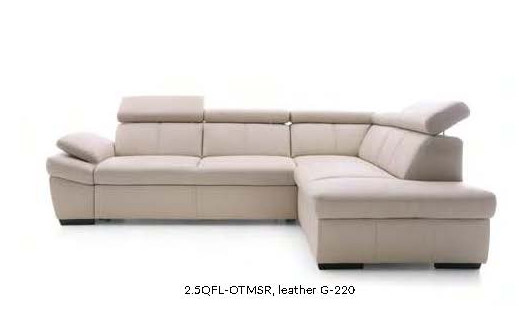 Advanced Adjustable Leather Curved Corner Sofa - Click Image to Close