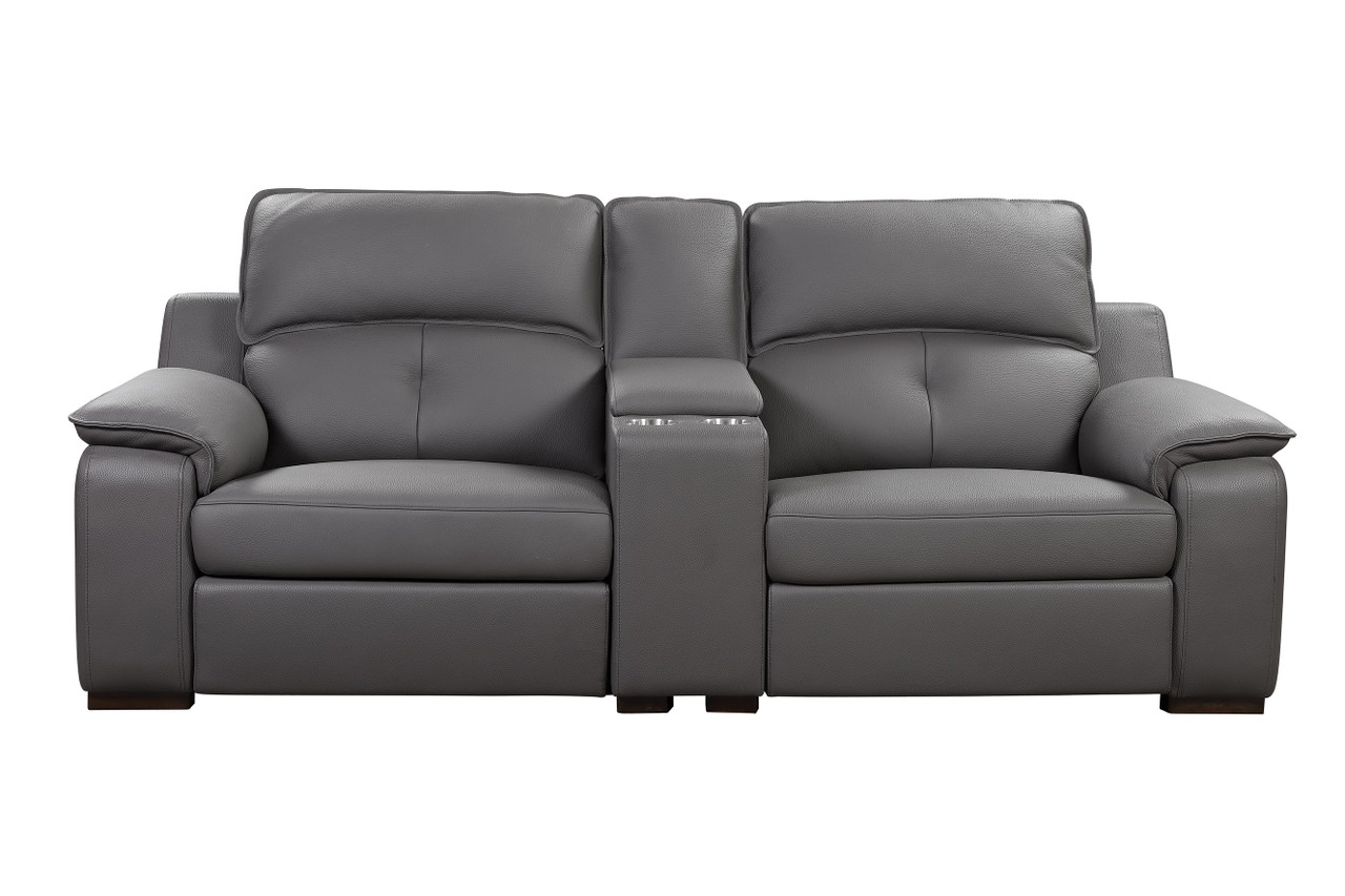 Elite Italian Top Grain Leather Sectional Sofa - Click Image to Close