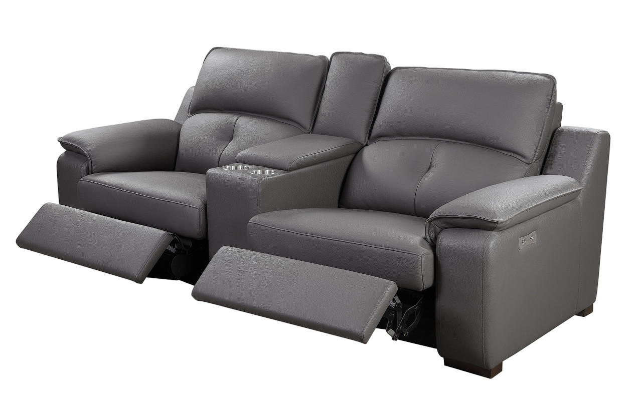 Elite Italian Top Grain Leather Sectional Sofa - Click Image to Close