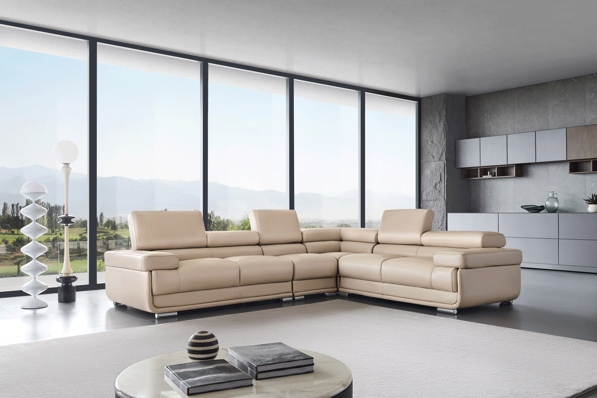 Contemporary Corner Sectional L-shape Sofa - Click Image to Close