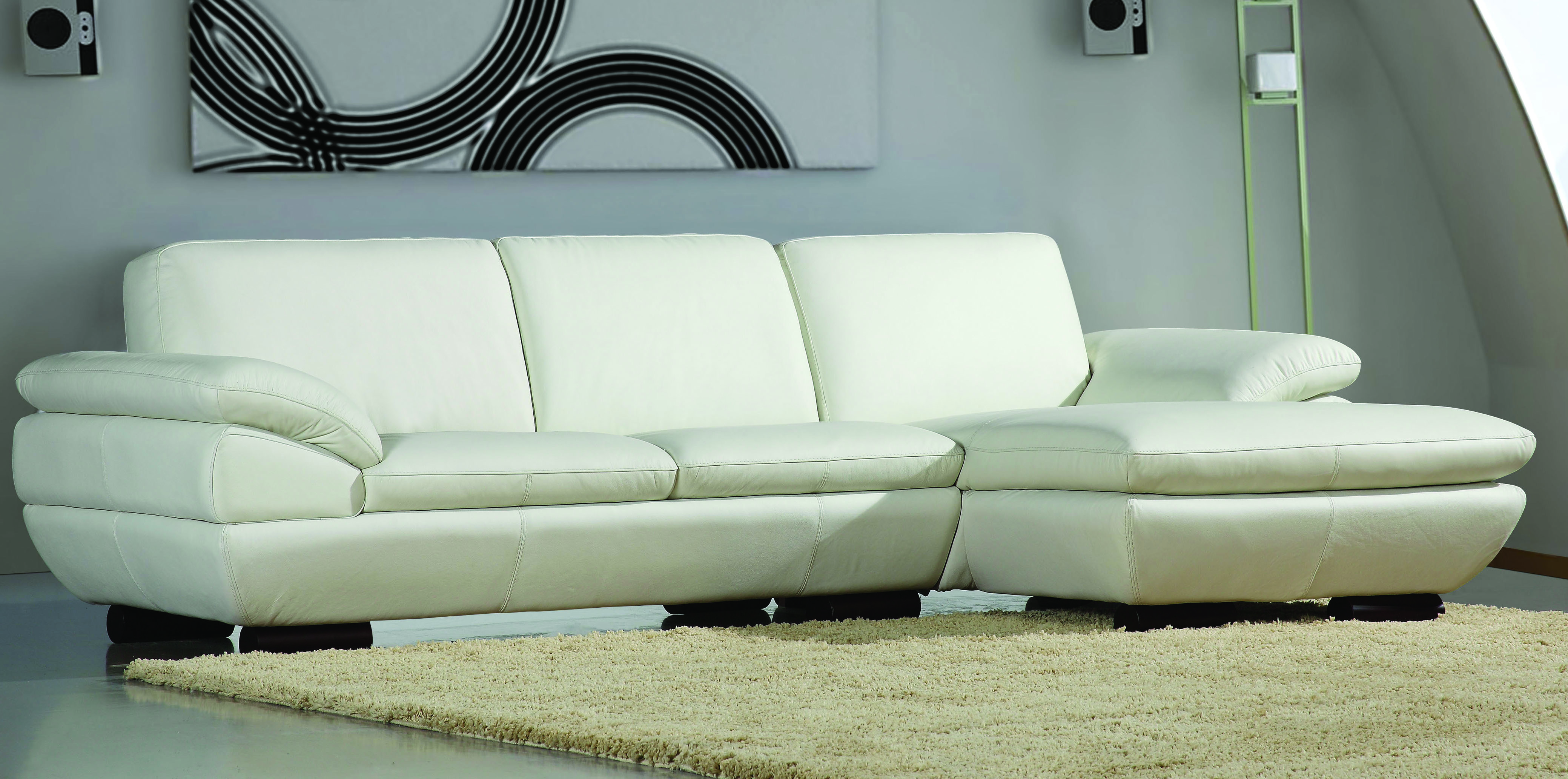 Contemporary Corner Sectional Lshape Sofa Dallas Texas BeverlyHills