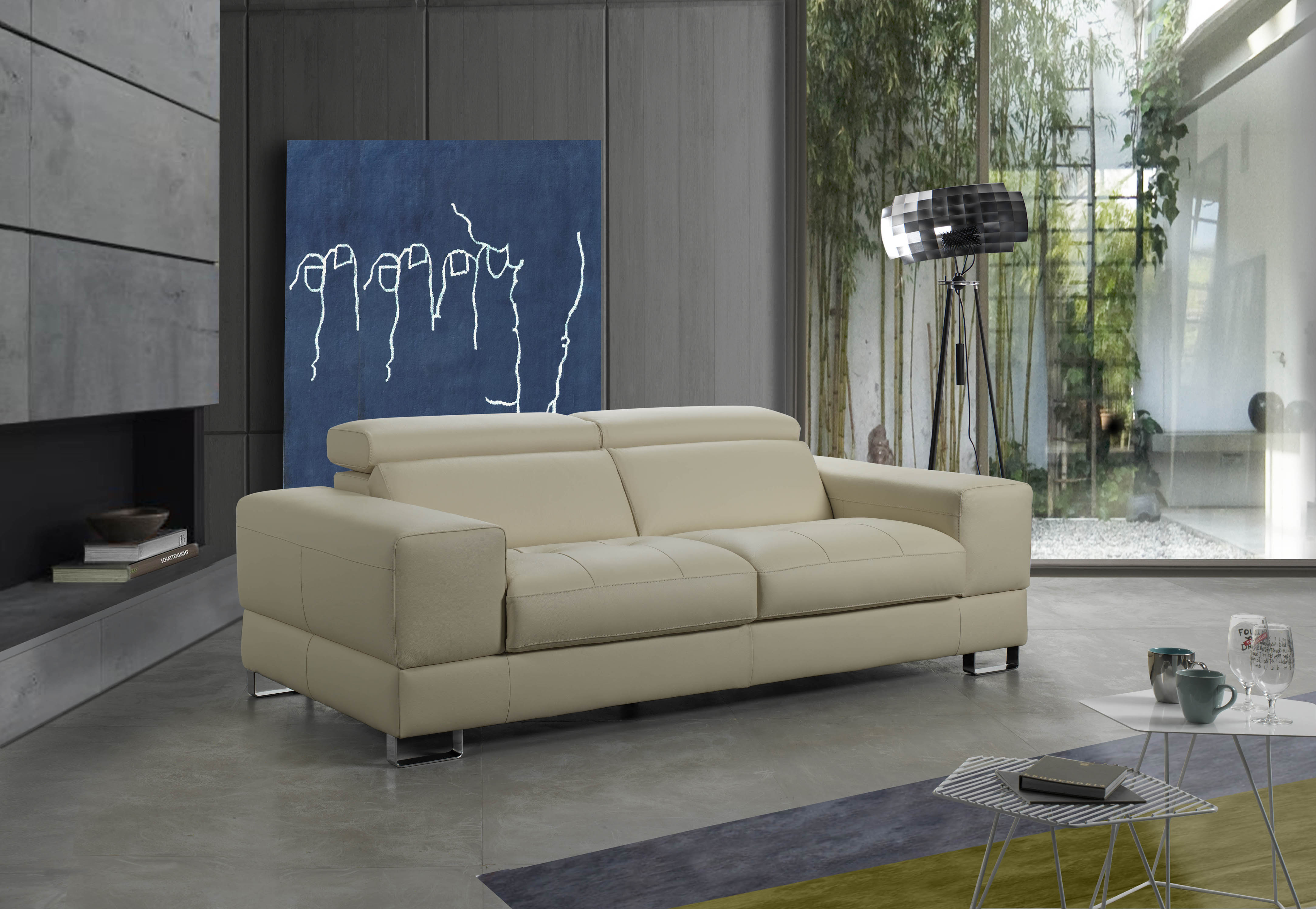Advanced Adjustable Furniture Italian Leather Upholstery Augusta