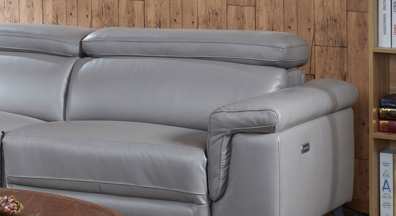 Extravagant Italian Leather L-shape Furniture