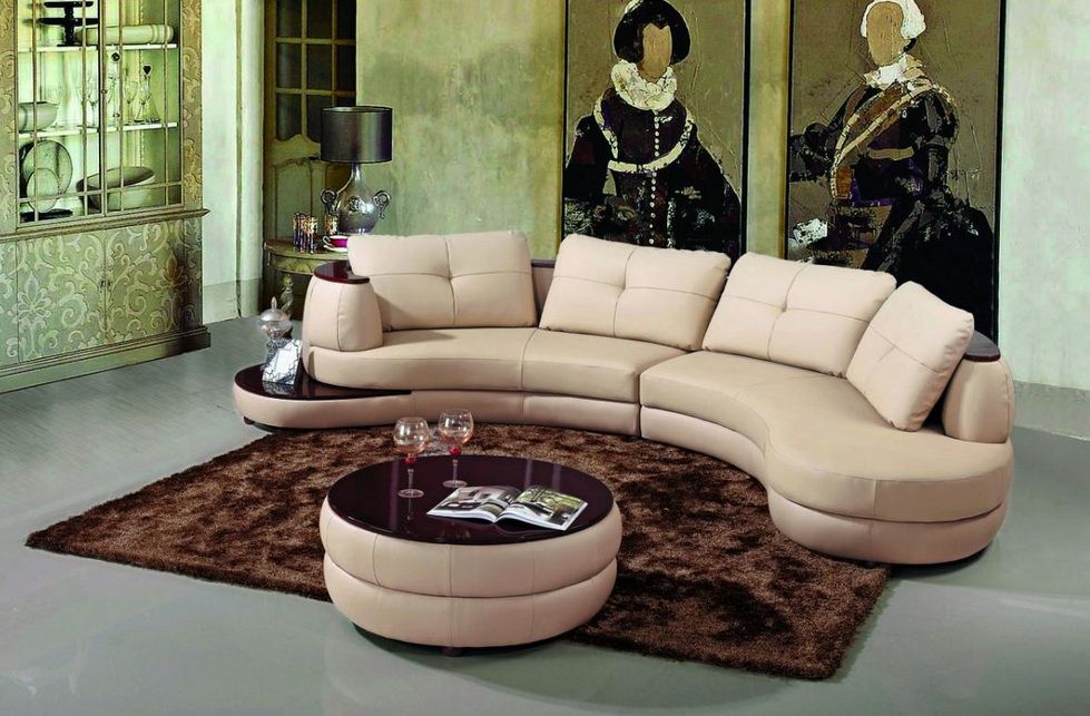 Ivory Bonded Leather Sectional Sofa With A Coffee Table Charlotte Quality Bonded Leather Corner Sectional Sofas