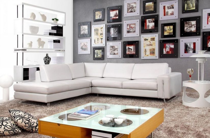 Exclusive Bonded Upholstery Curved Sofa Arlington Texas V529