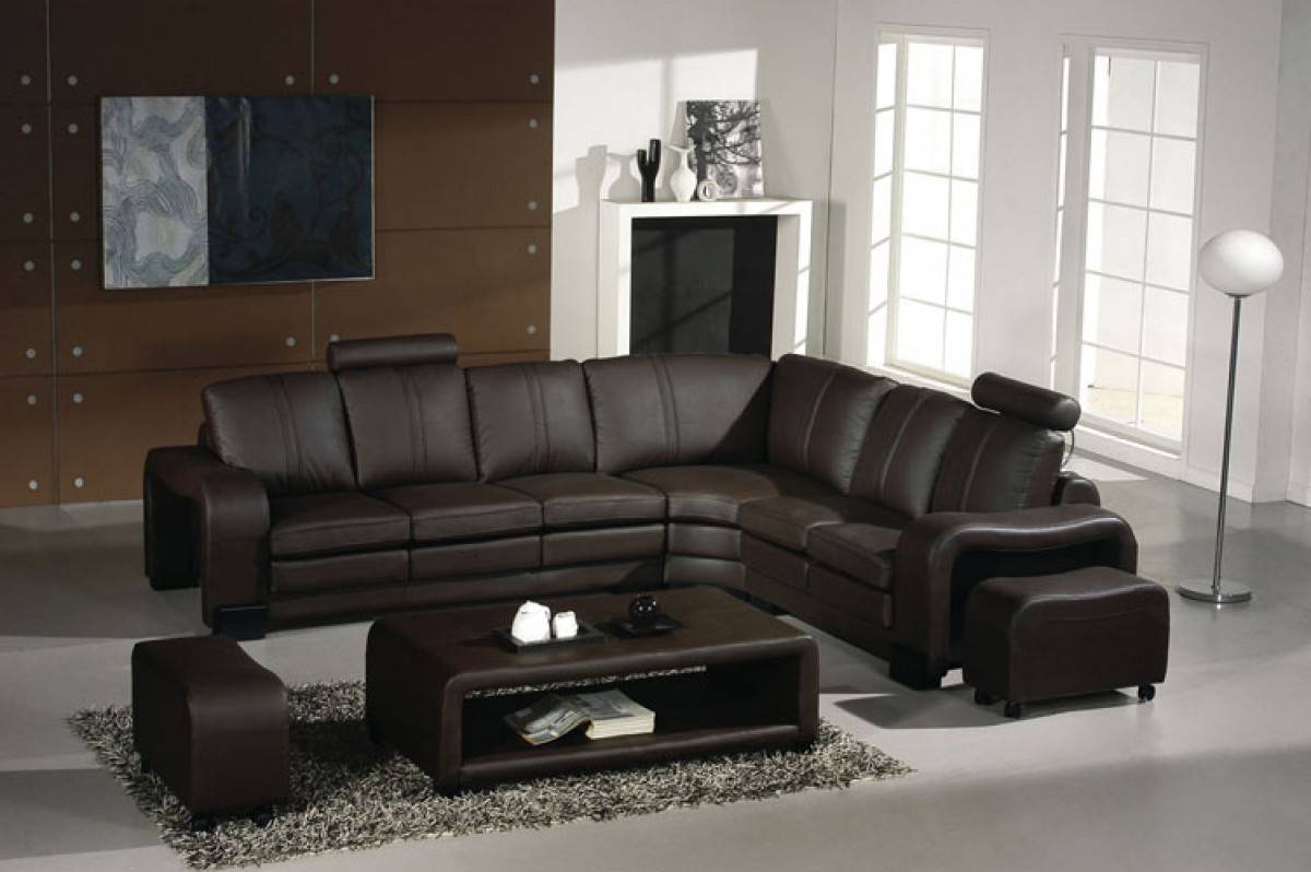 Adjustable Advanced Designer Half Leather Sectional - Click Image to Close