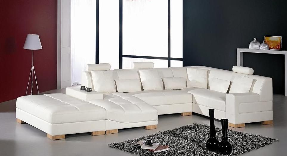 Adjustable Advanced Half Leather Sectional with Chaise Plano Texas V