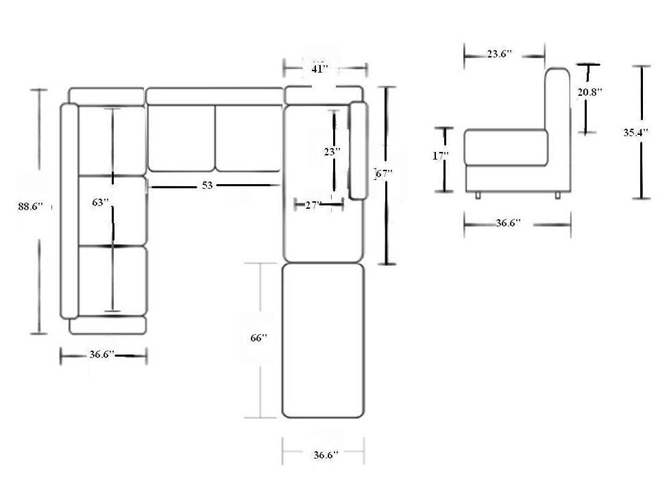 Adjustable Advanced Comfortable Leather Sectional - Click Image to Close