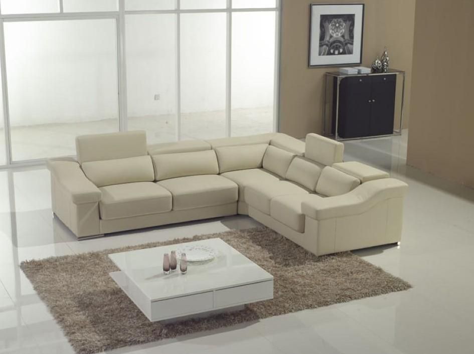 Adjustable Advanced Genuine Leather Sectional Virginia Beach Vt136c Adjustable Advanced Genuine Leather, Cream Leather Sectional Sofa