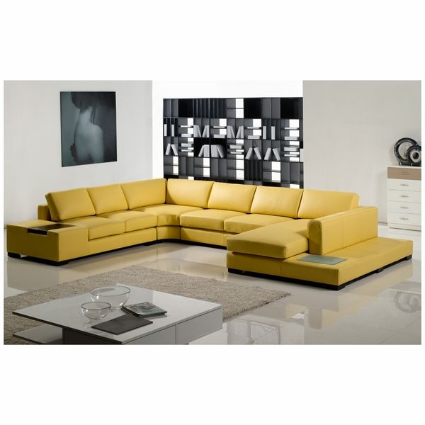 Adjustable Advanced Covered in Bonded Leather Sectional - Click Image to Close