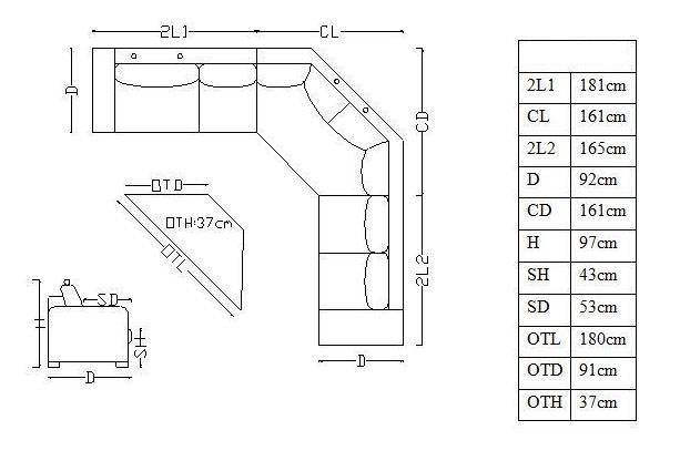Advanced Adjustable Corner Sectional L-shape Sofa - Click Image to Close