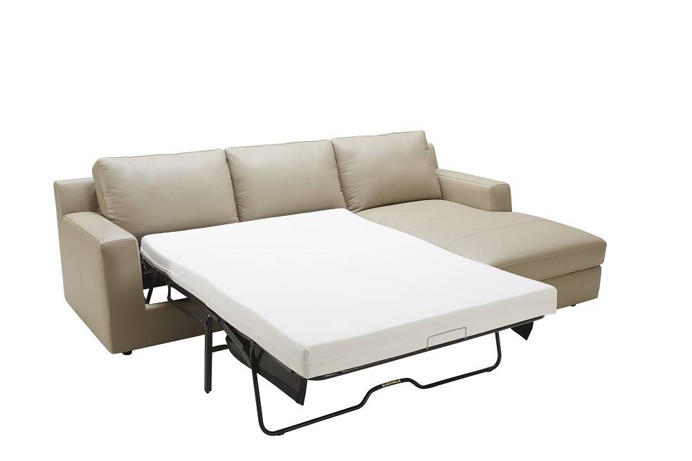 Refined Modern Leather L-shape Sectional - Click Image to Close