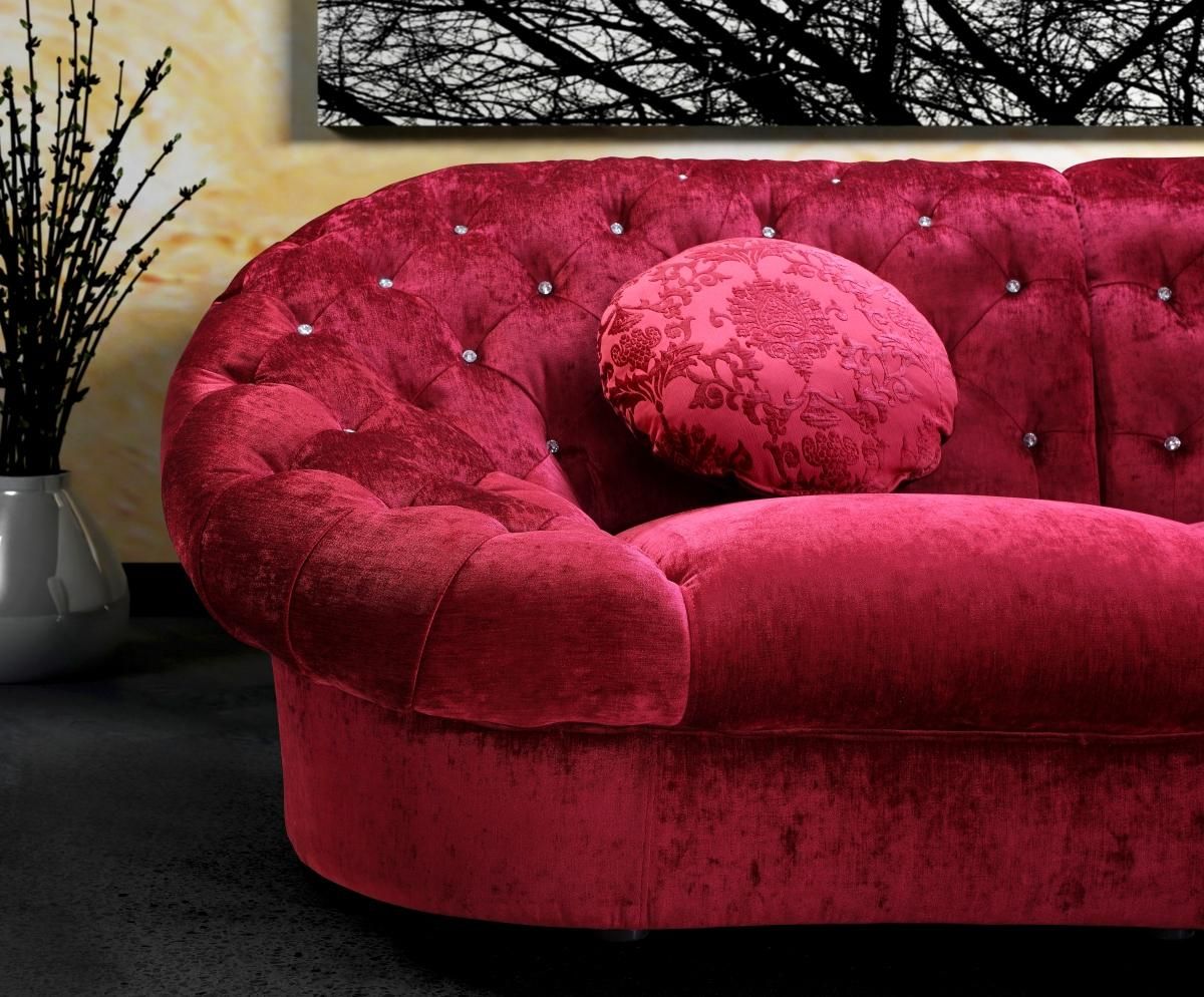 Contemporary Fabric Sectional Sofa Set with Matching Ottoman and Chair - Click Image to Close