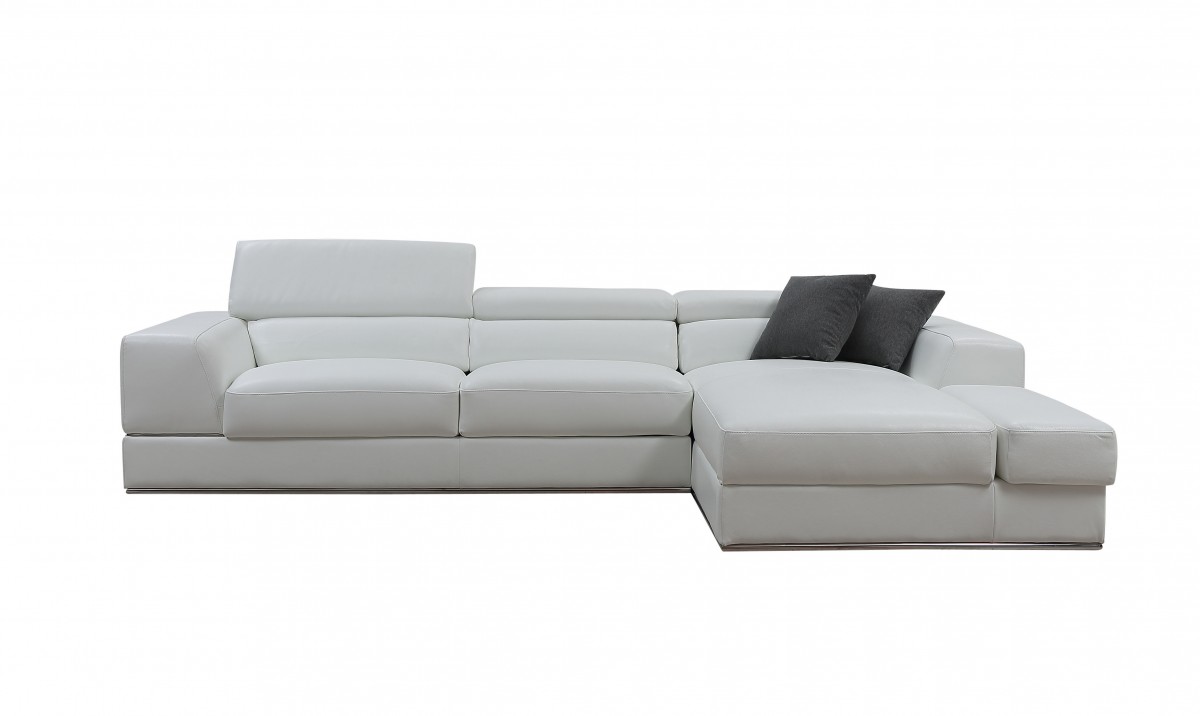 Adjustable Advanced Italian Leather Sectional - Click Image to Close