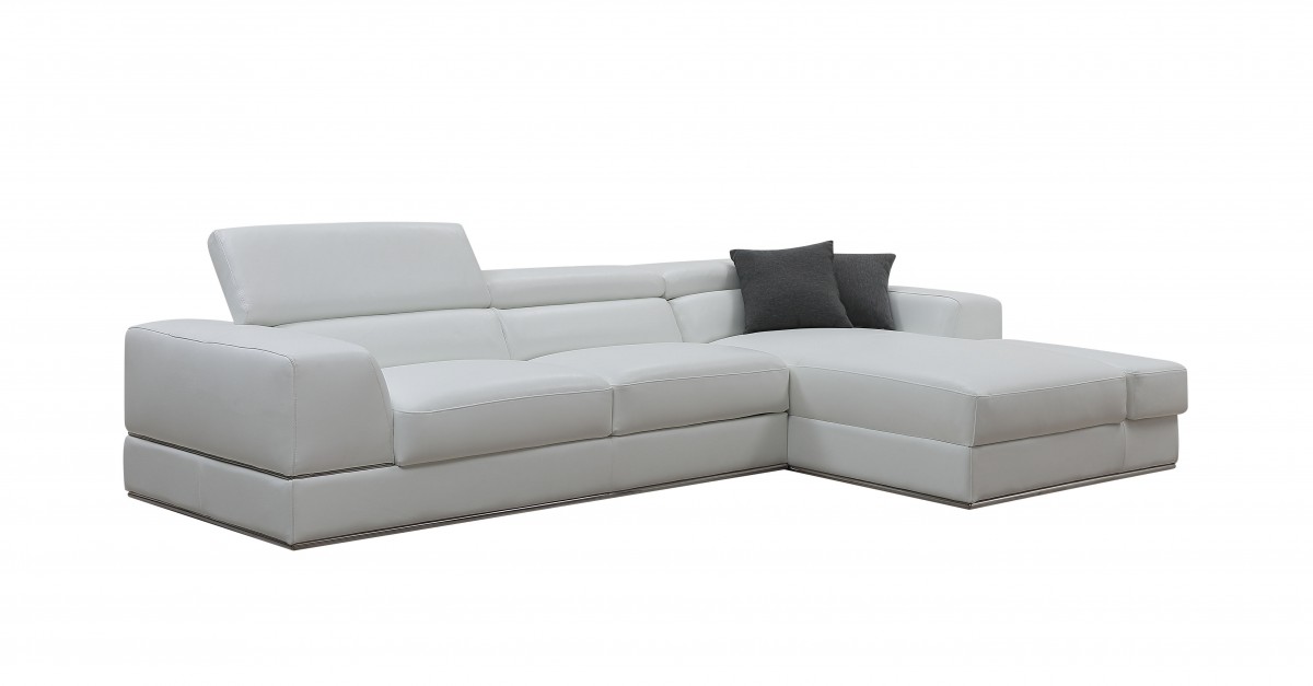 Adjustable Advanced Italian Leather Sectional - Click Image to Close