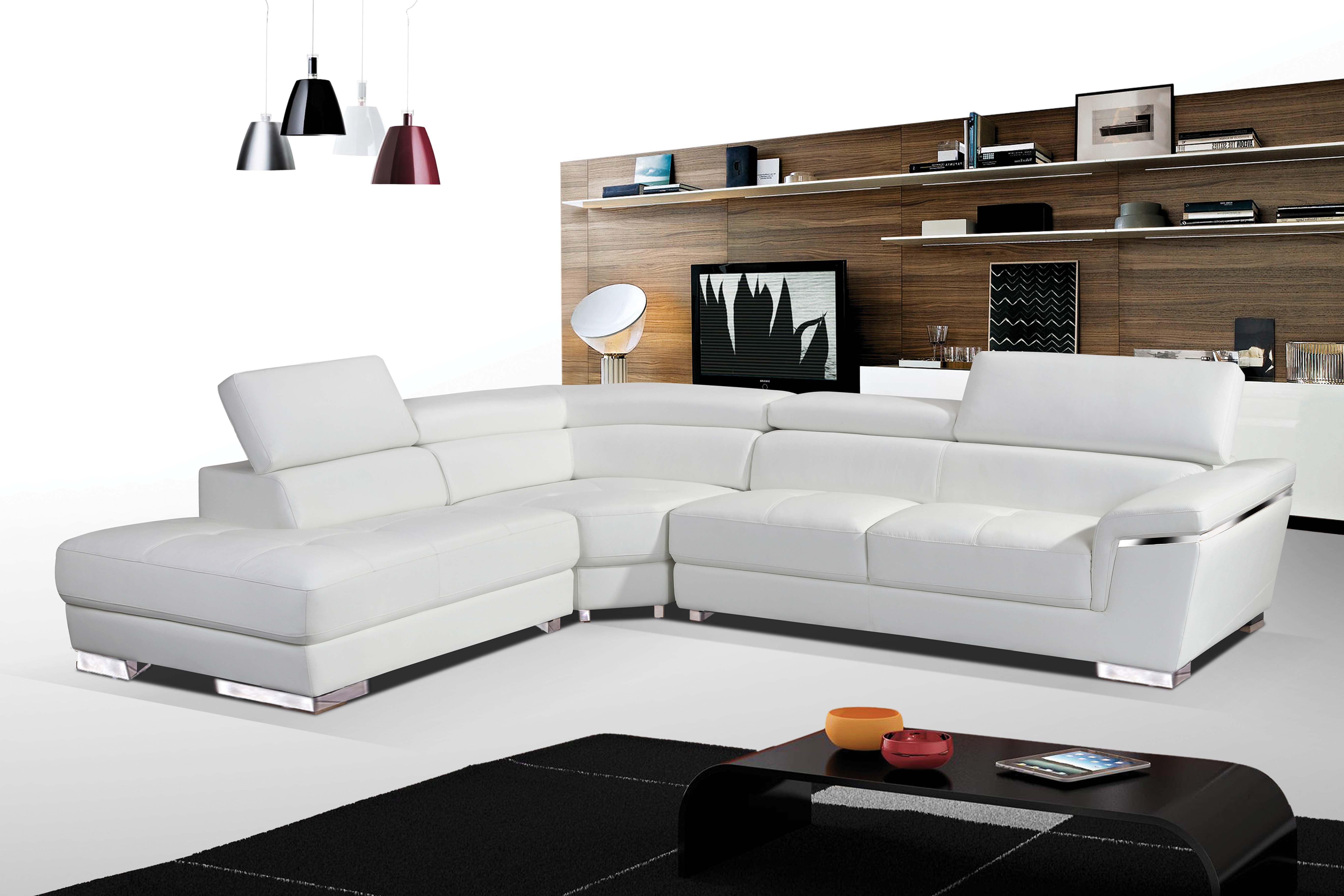 Elite Quality Leather L-shape Sectional - Click Image to Close