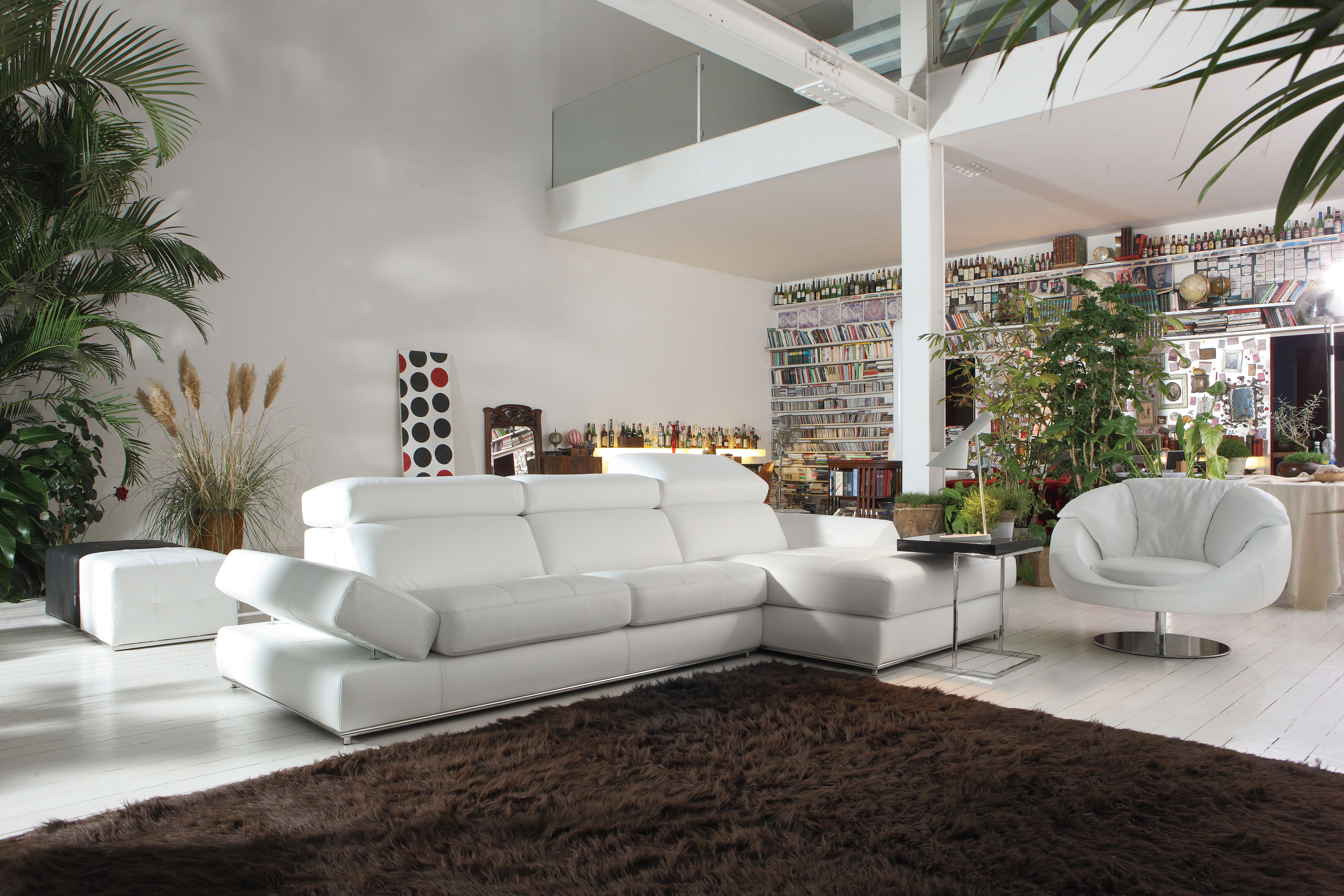 Italian Leather Sectional