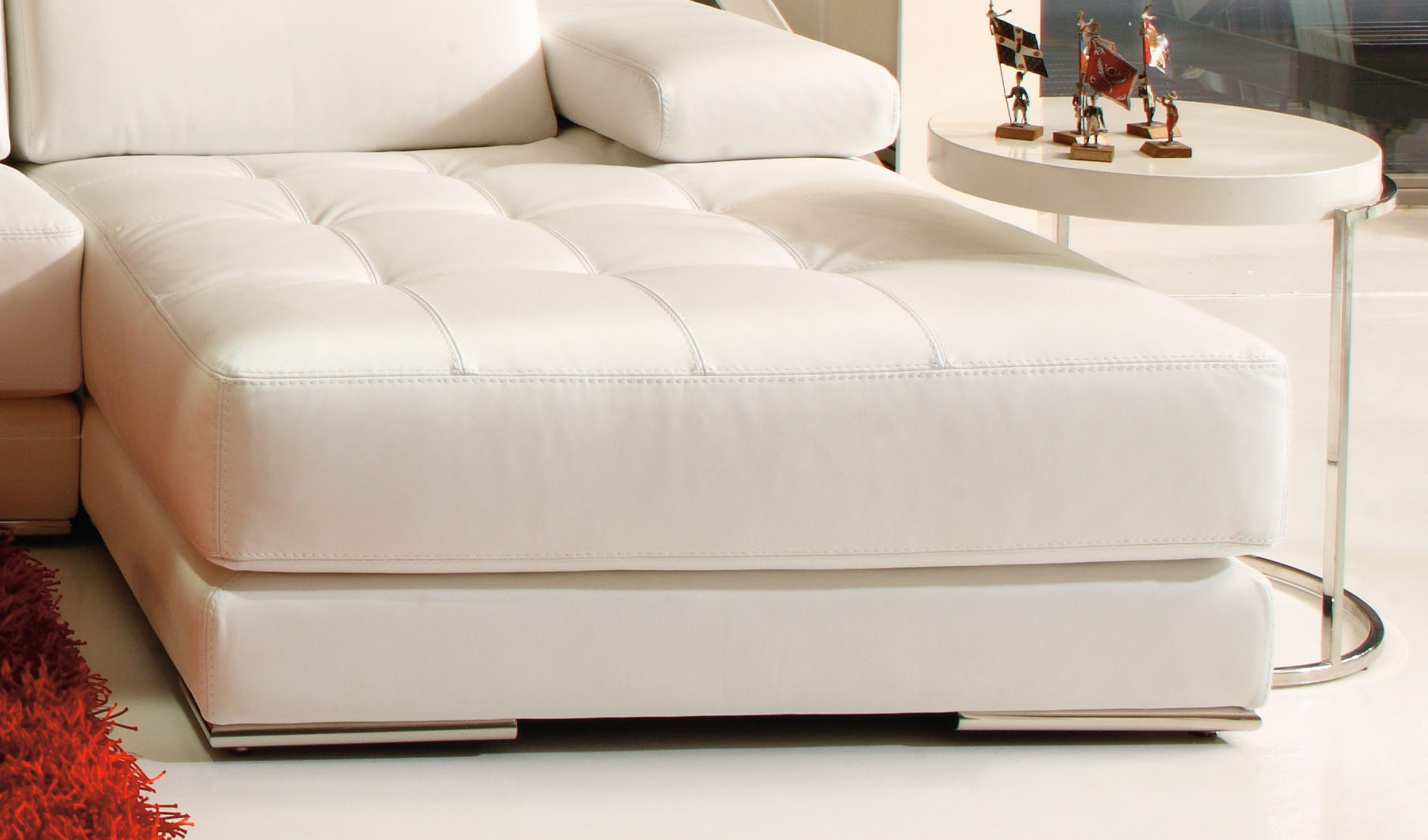 Elite 100% Italian Leather Sectional - Click Image to Close