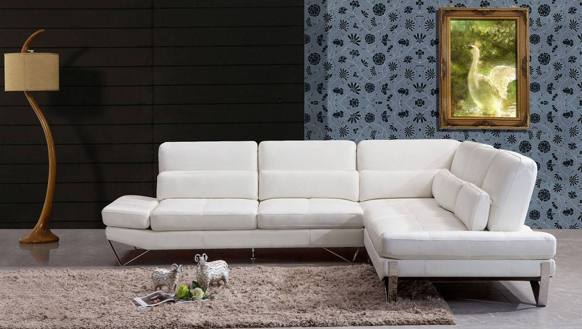 Elegant Top Grain Leather Sectional Grand Prairie Texas V833