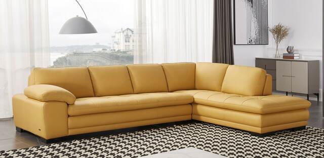 Top Grain Leather Sectional