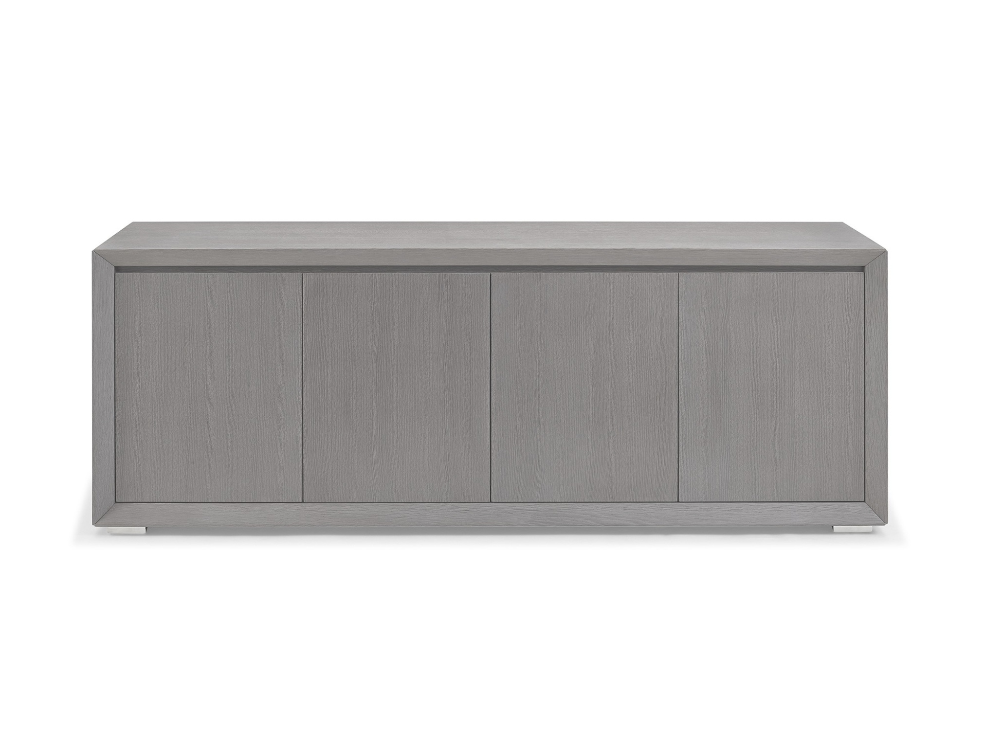 4 Doors Gray Oak Buffet for Living Room - Click Image to Close