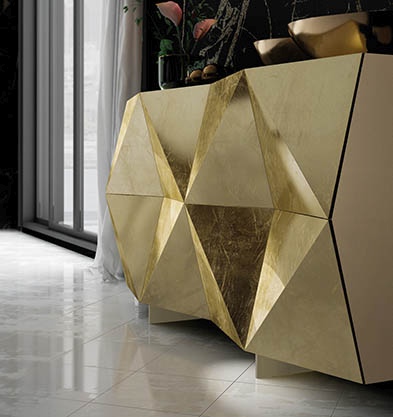 Gold Ultra Contemporary Buffet - Click Image to Close