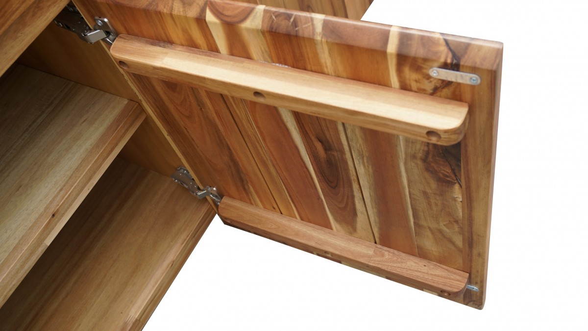 Live Edge Acacia Wood Buffet - Click Image to Close