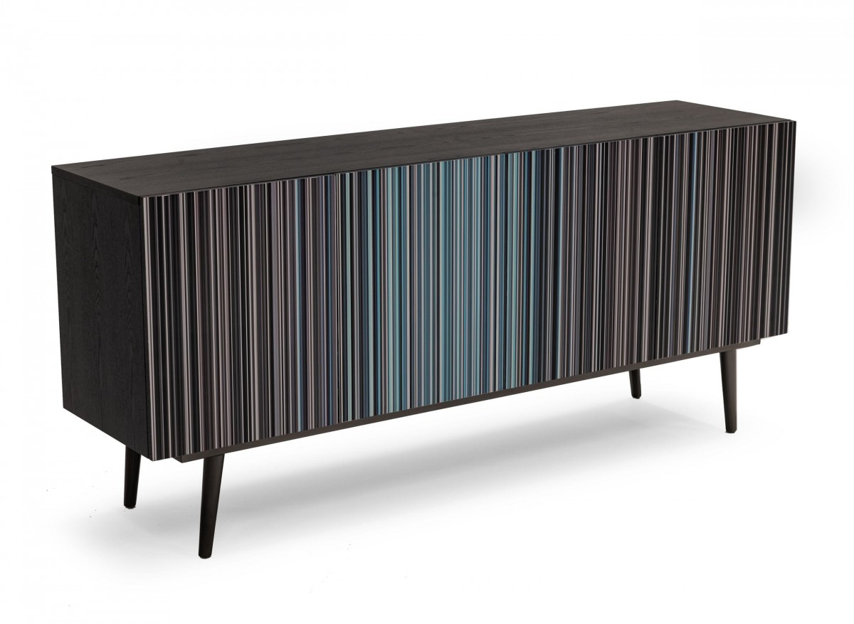 Modern Multicolor Black Ash Buffet - Click Image to Close