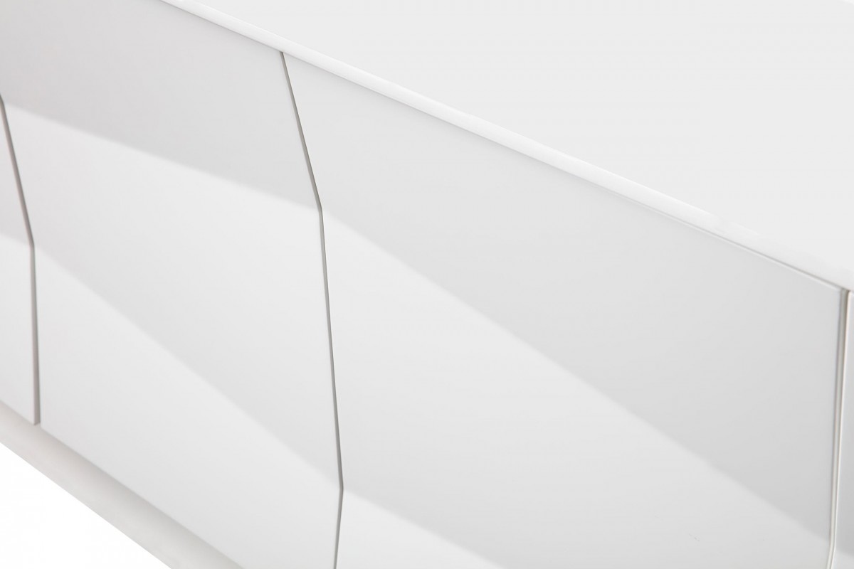 Modern White High Gloss Dining Buffet - Click Image to Close