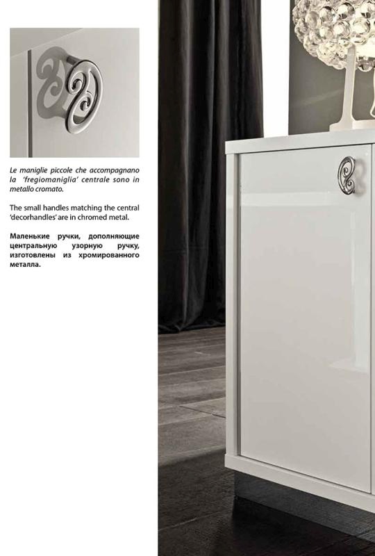 Two Door Curio in White Lacquer for Modern Dining - Click Image to Close