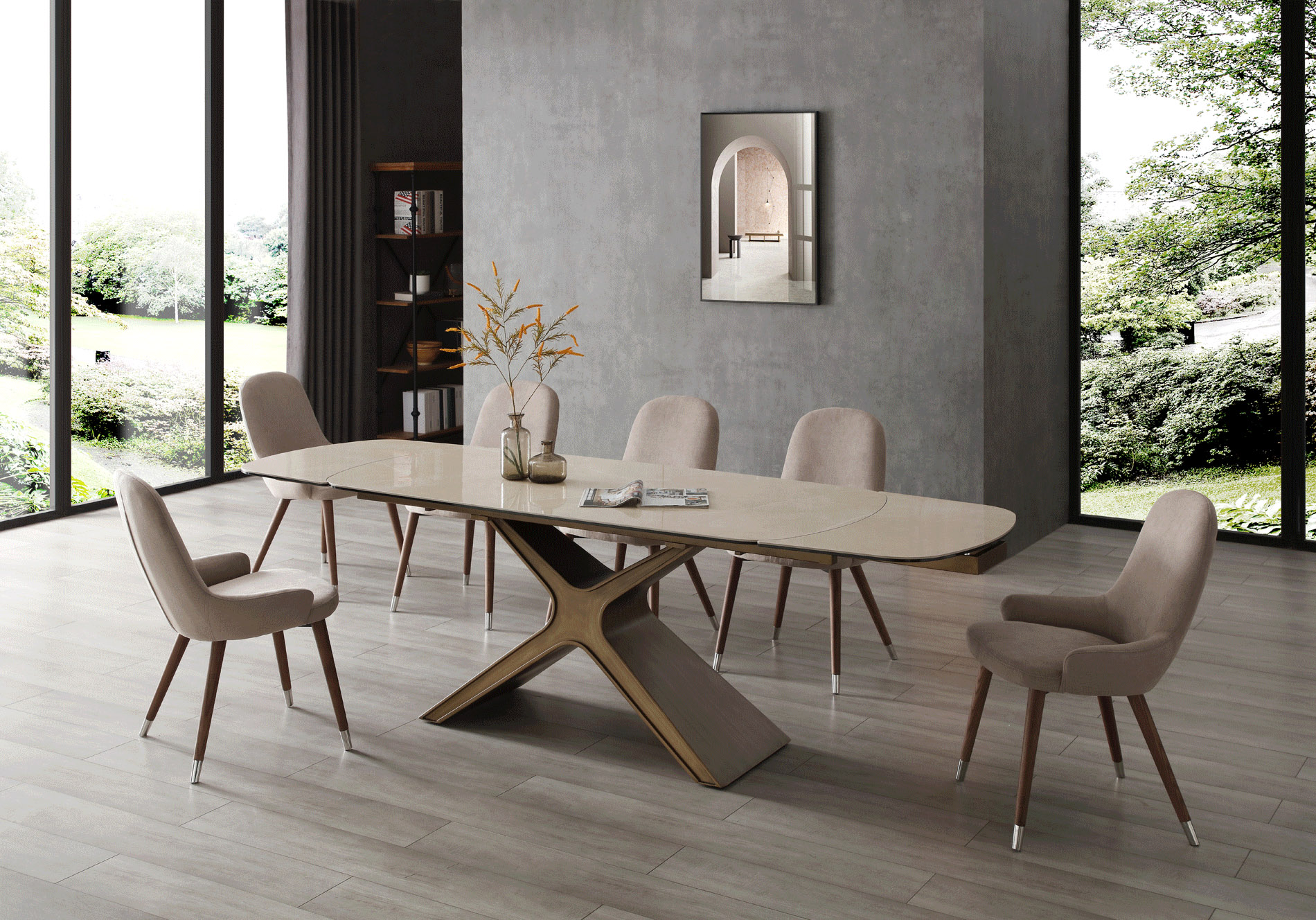 modern dining room table