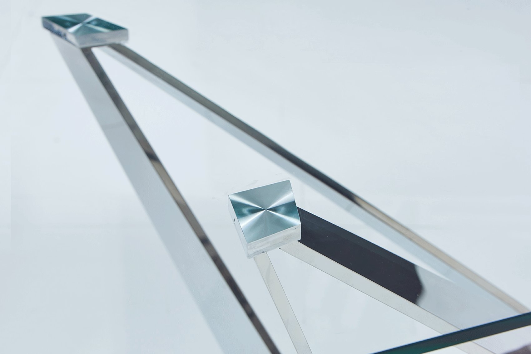 Exclusive Rectangular Glass Top Modern Dining Set