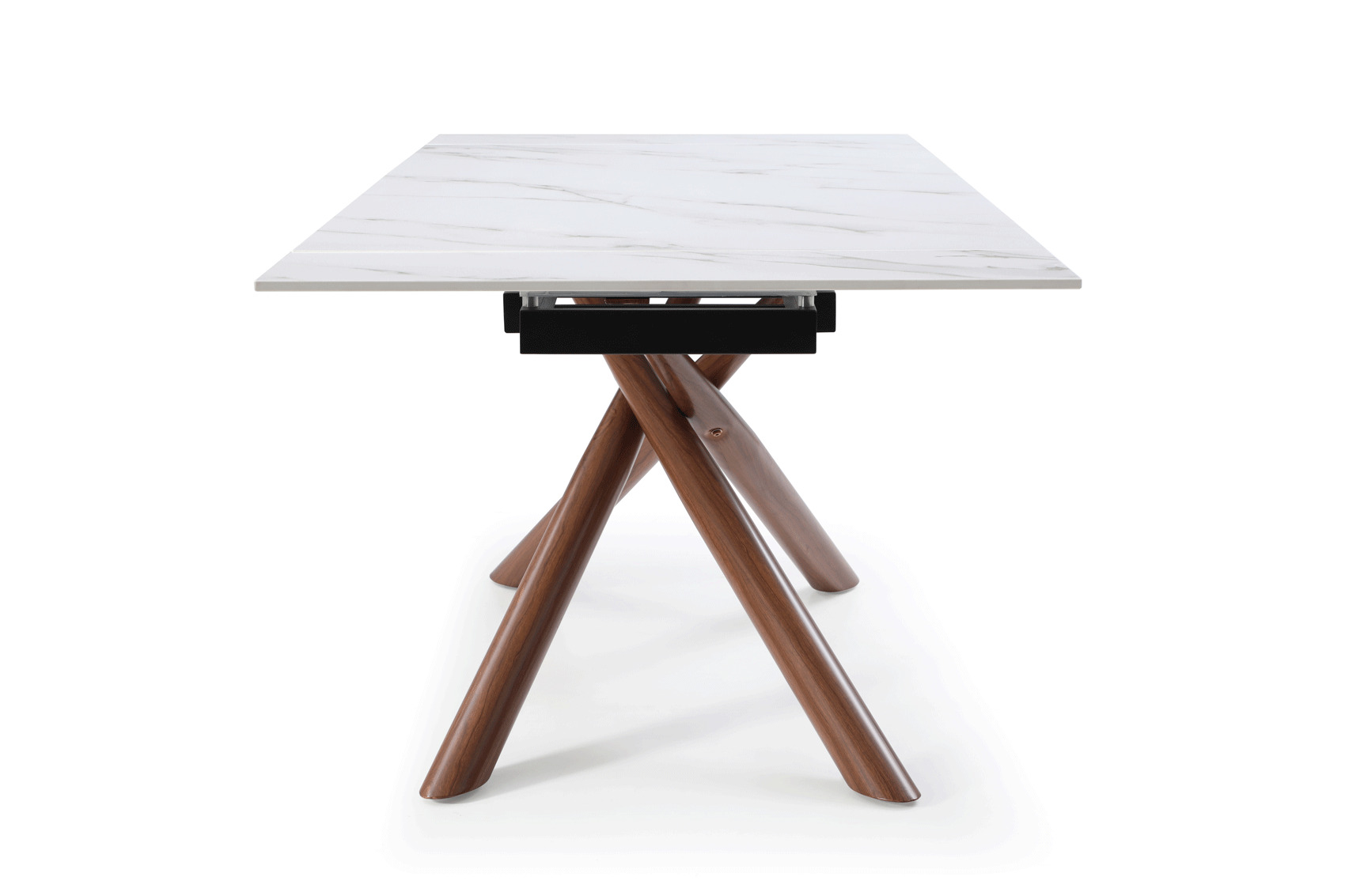 Rectangular Extendible Dining Table for Large Family - Click Image to Close