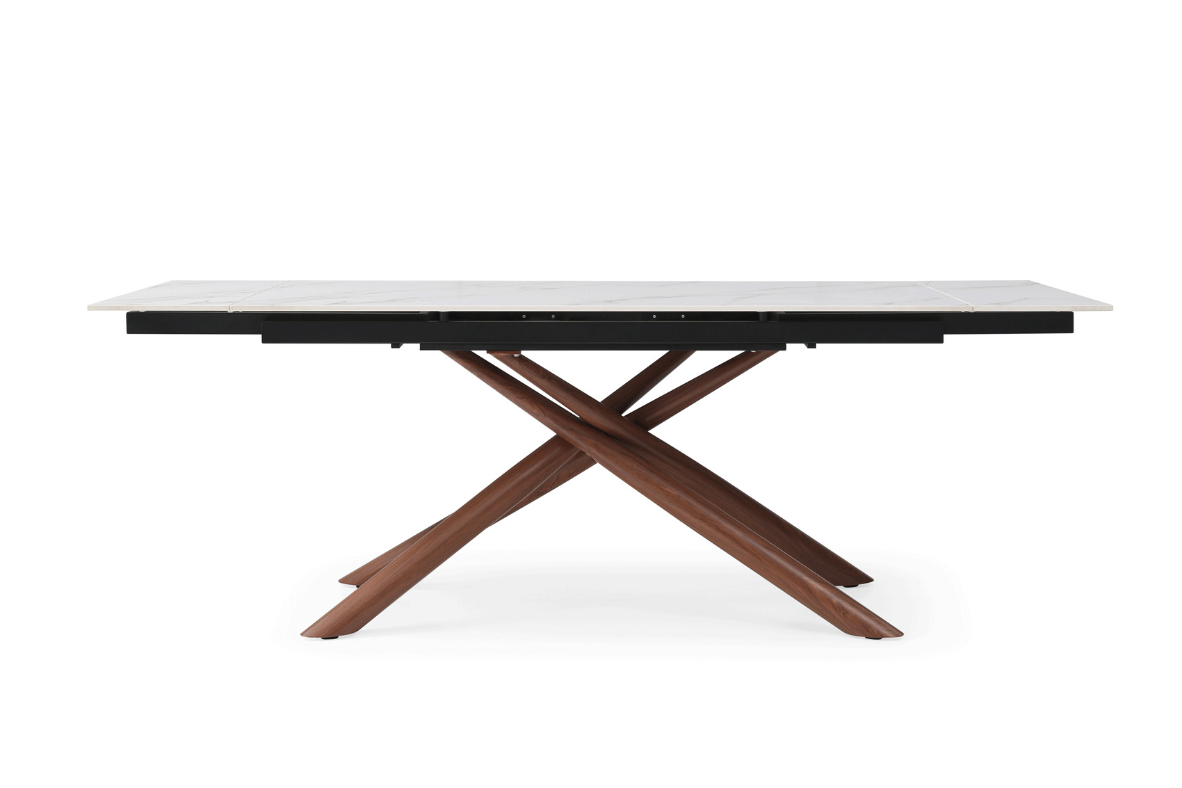 Rectangular Extendible Dining Table for Large Family - Click Image to Close