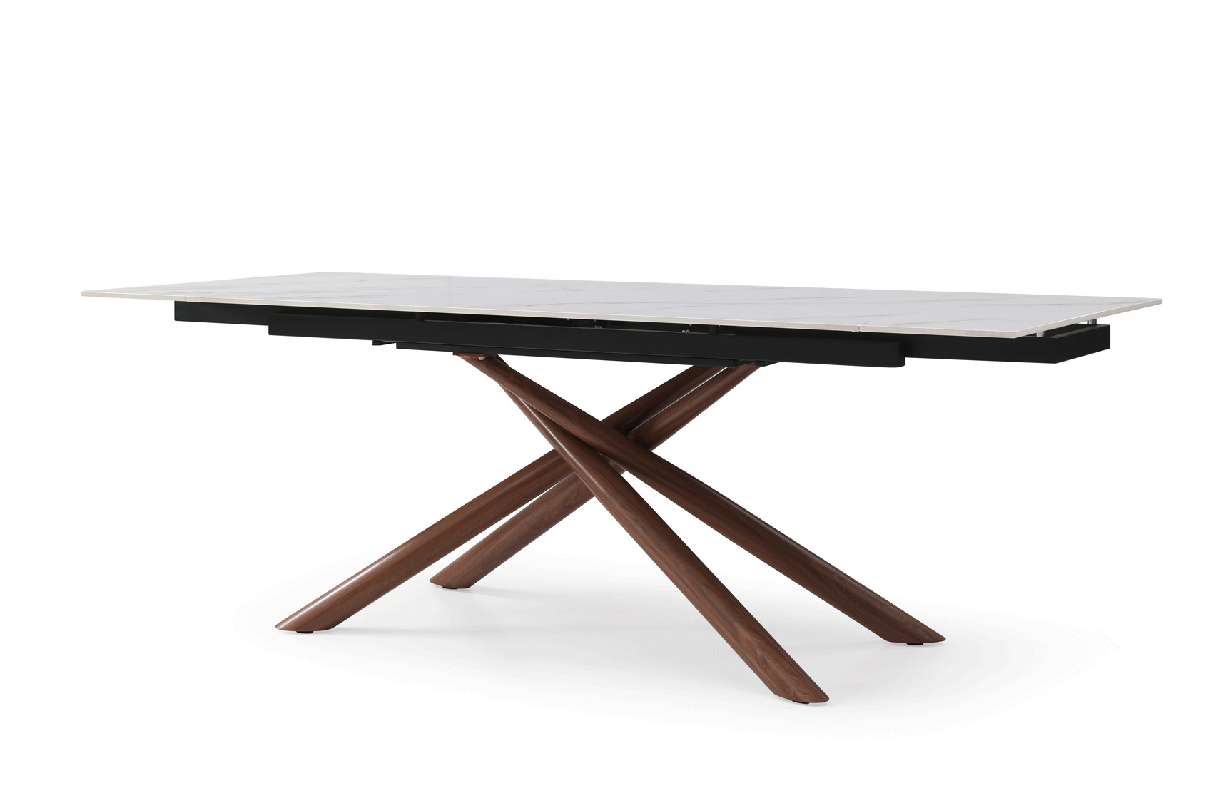 Rectangular Extendible Dining Table for Large Family - Click Image to Close