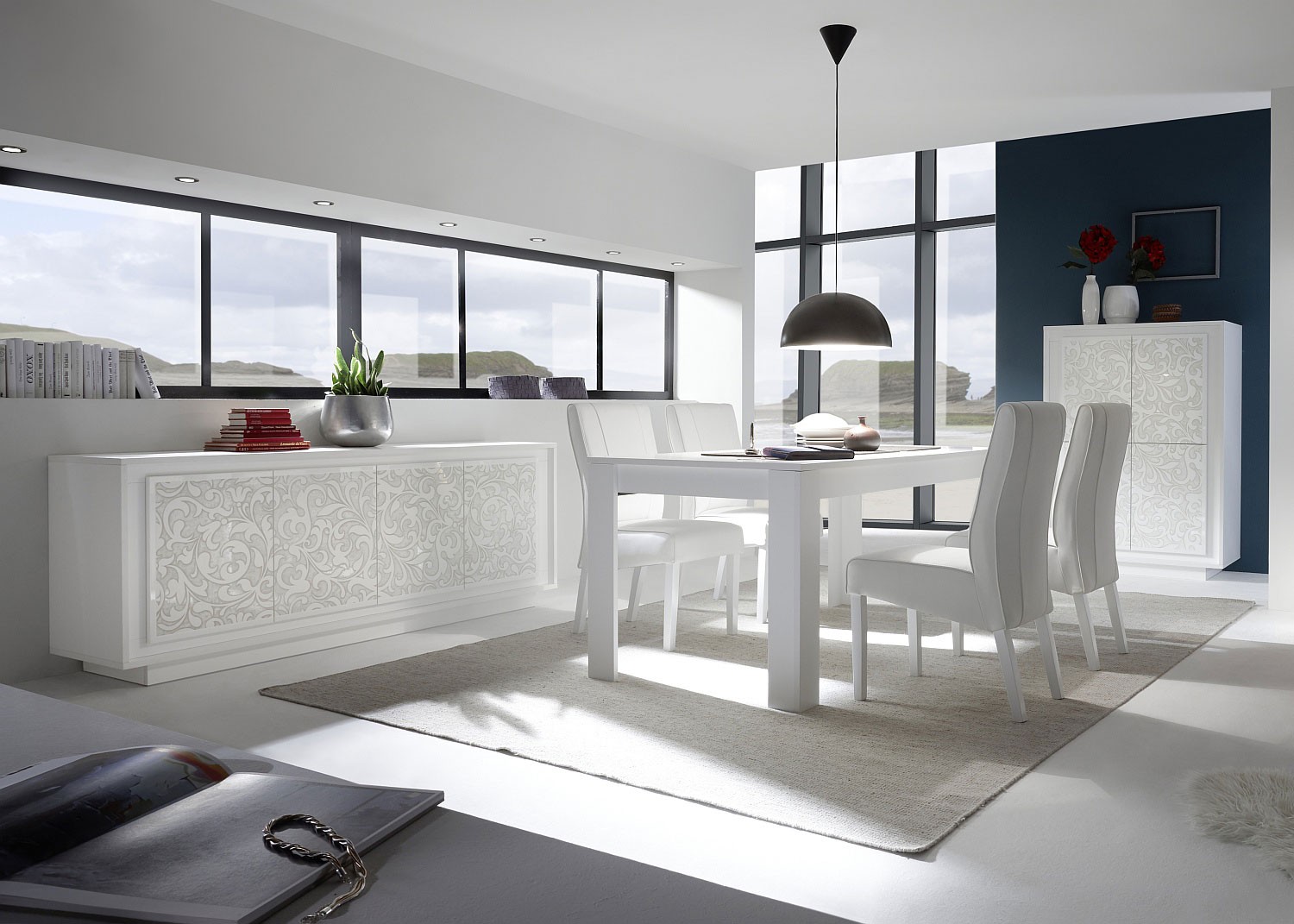 Modern Contemporary Bright White Dining Room Lighting