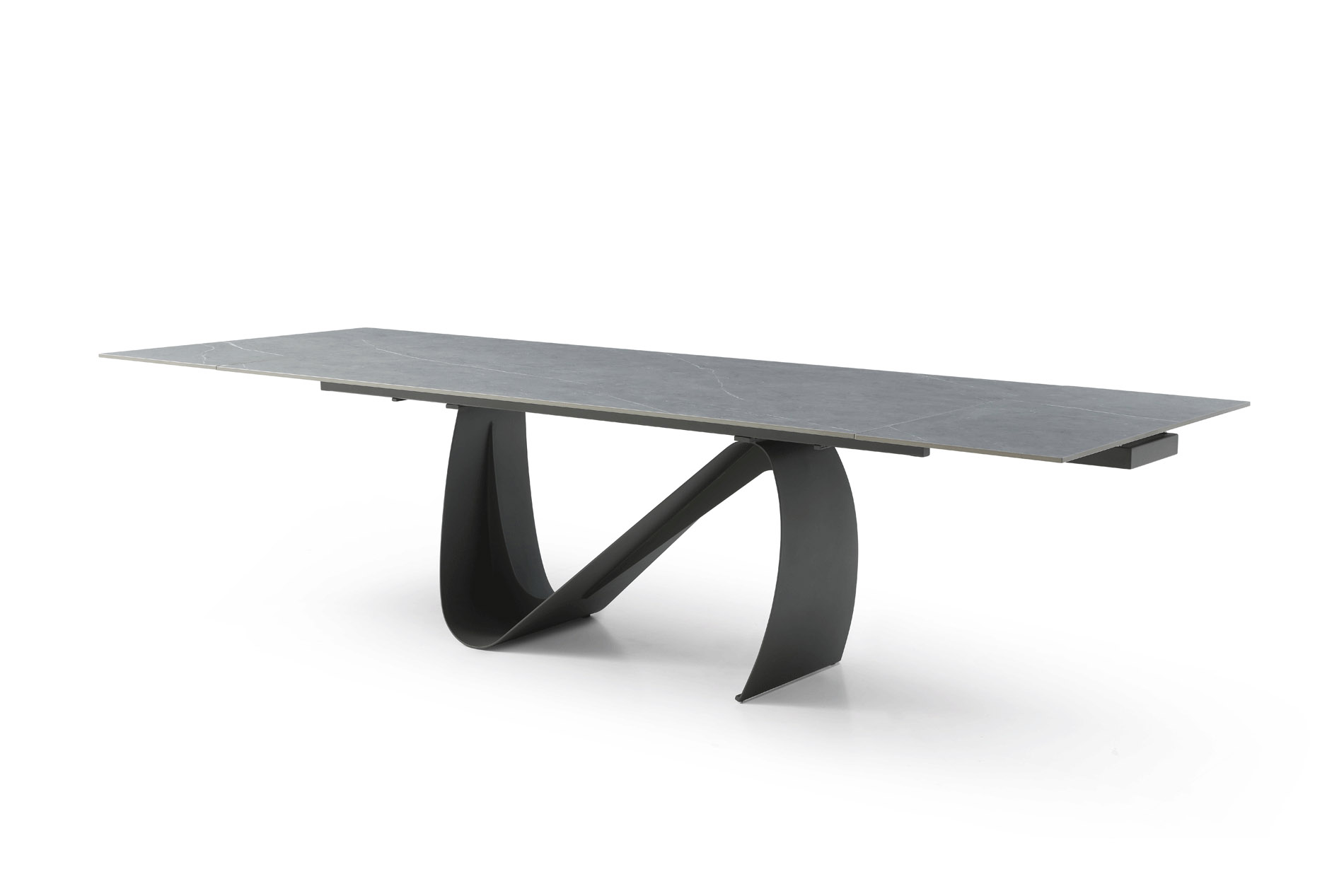 Modern Dining Table with Designer Base and Chairs - Click Image to Close