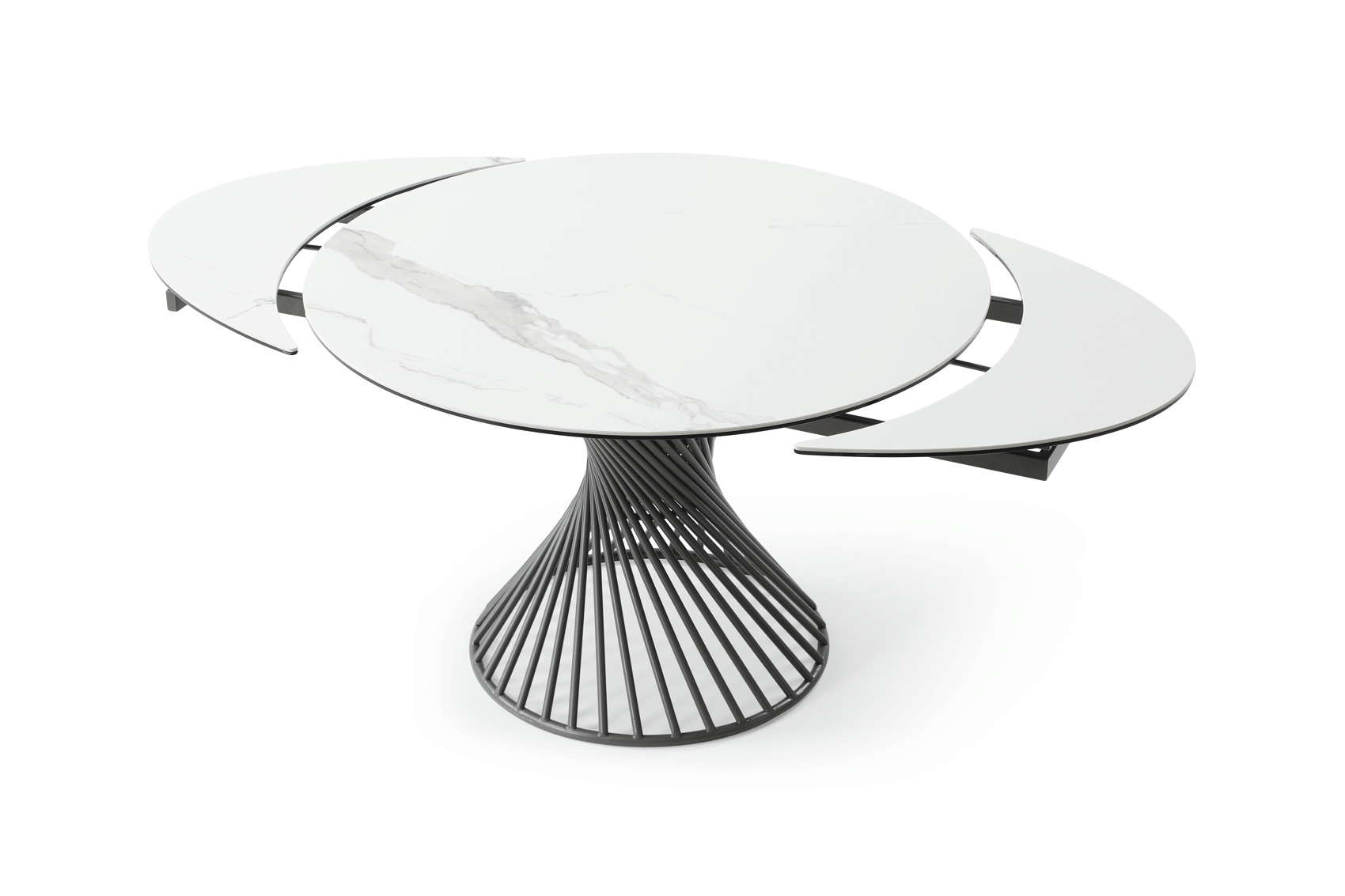 Contemporary Design Stylish Oval Modern Dining Set - Click Image to Close